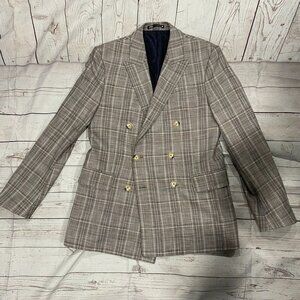 Zara men double breasted blazer